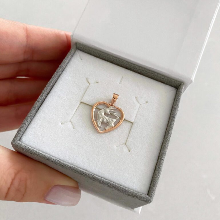 Auksnis Pakabukas - Zodiako Ženklas Jautis