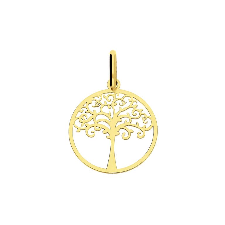 Yellow gold pendant - Tree of life