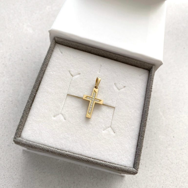 Geltono Aukso Pakabukas - Kryželis