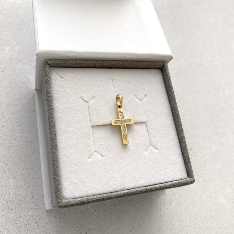 Geltono Aukso Pakabukas - Kryželis