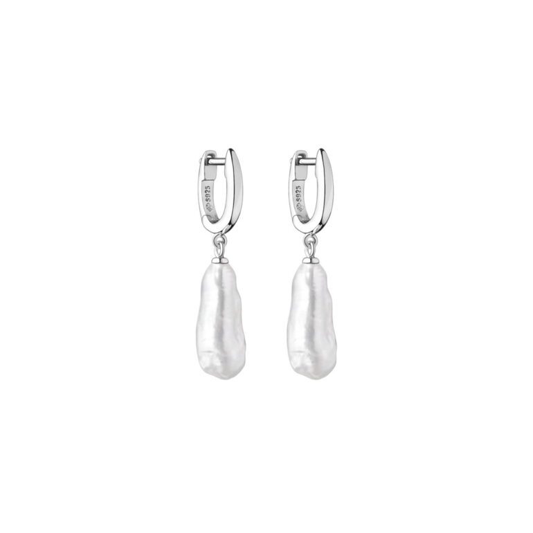 Sidabriniai Auskarai Su Perlais