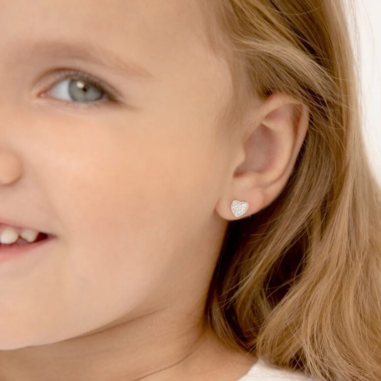 Sterling Silver Kids Earrings – Hearts