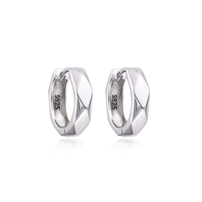 Sterling silver hoop earrings