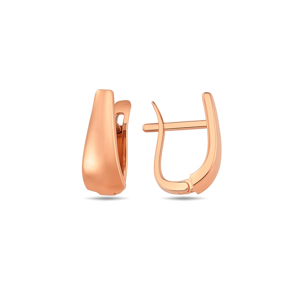 Rose gold earrings
