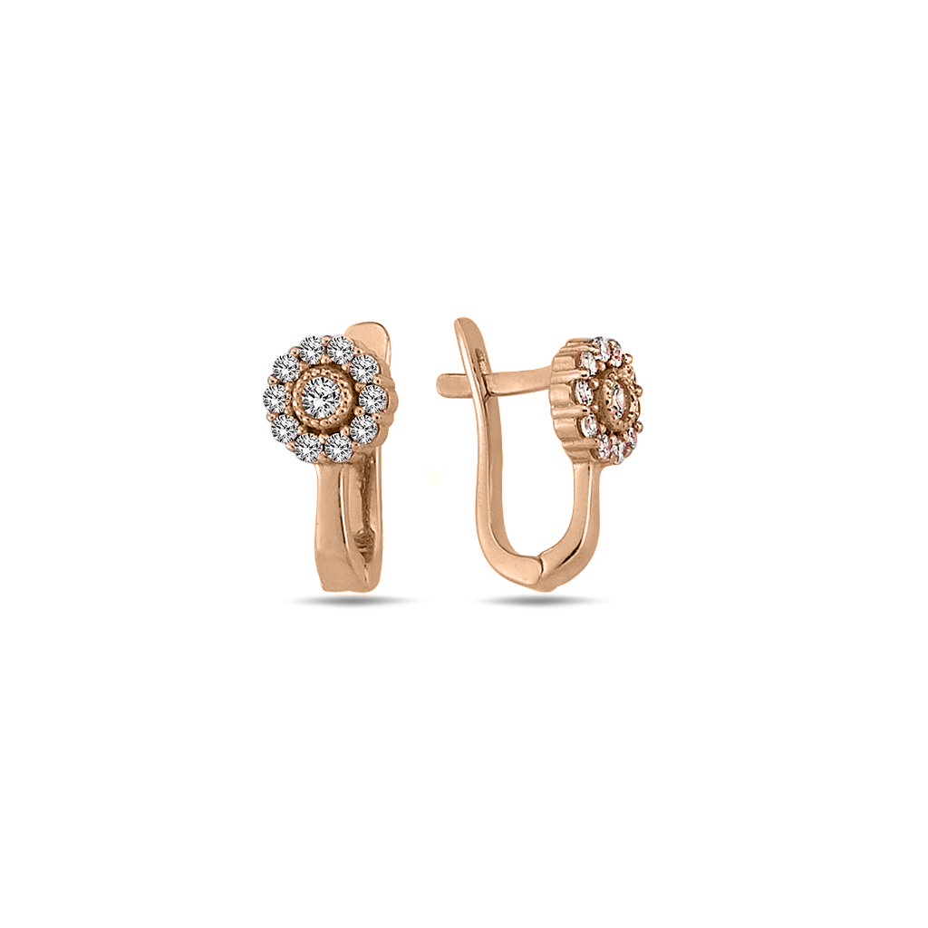 auksiniai auskarai su cirkoniais