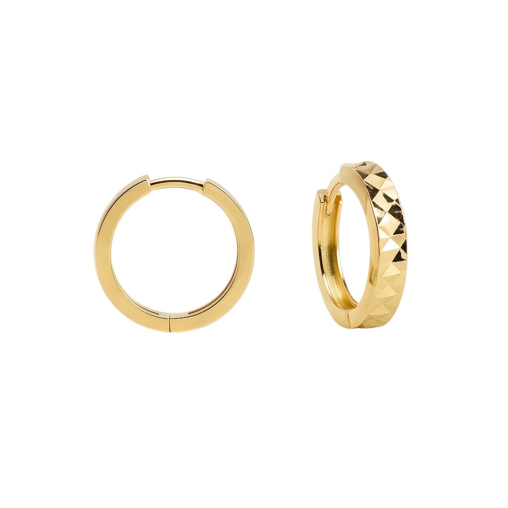 Graviruotos geltono aukso rinkutės