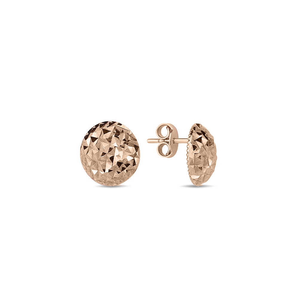 Rose gold stud earrings