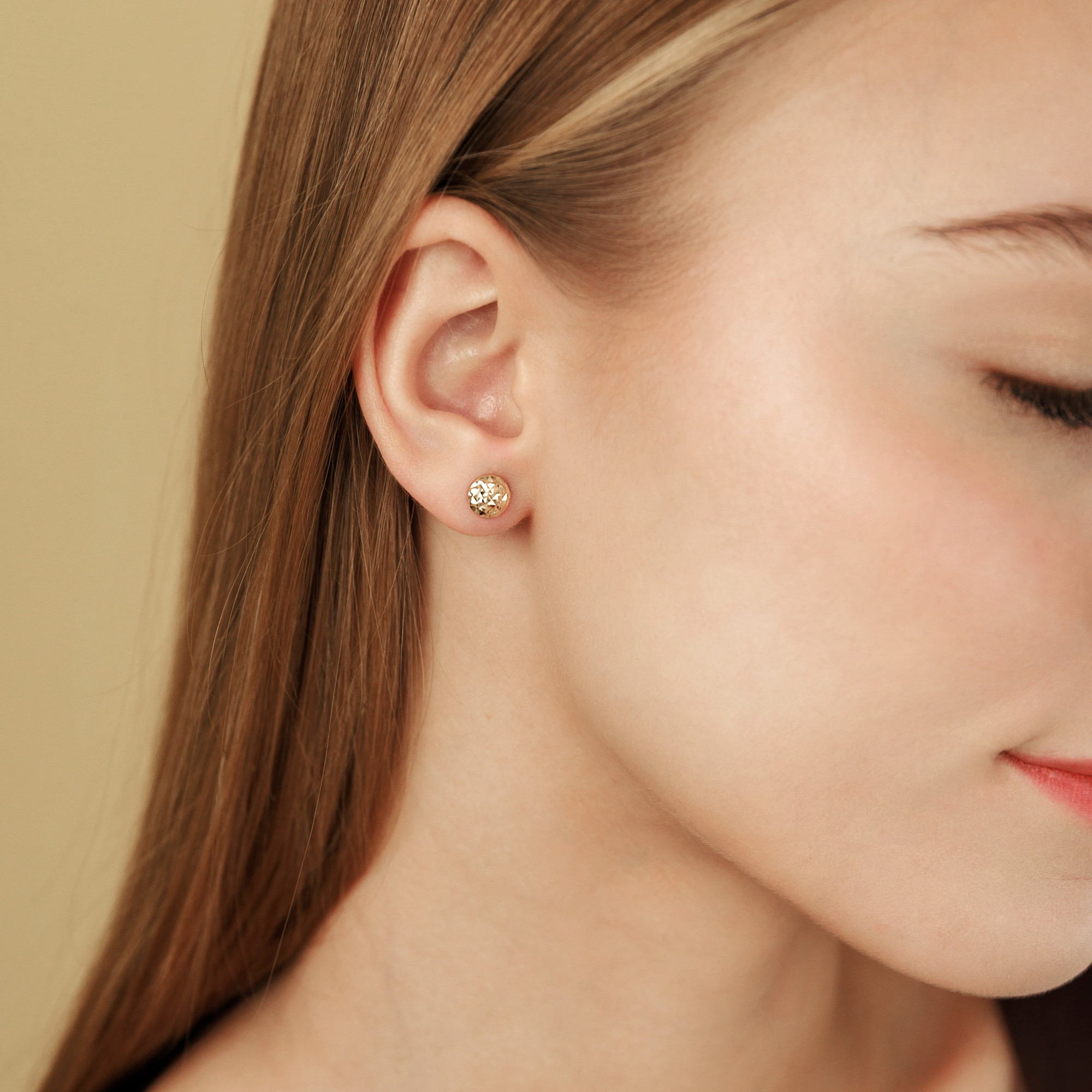 Geltono Aukso Auskarai