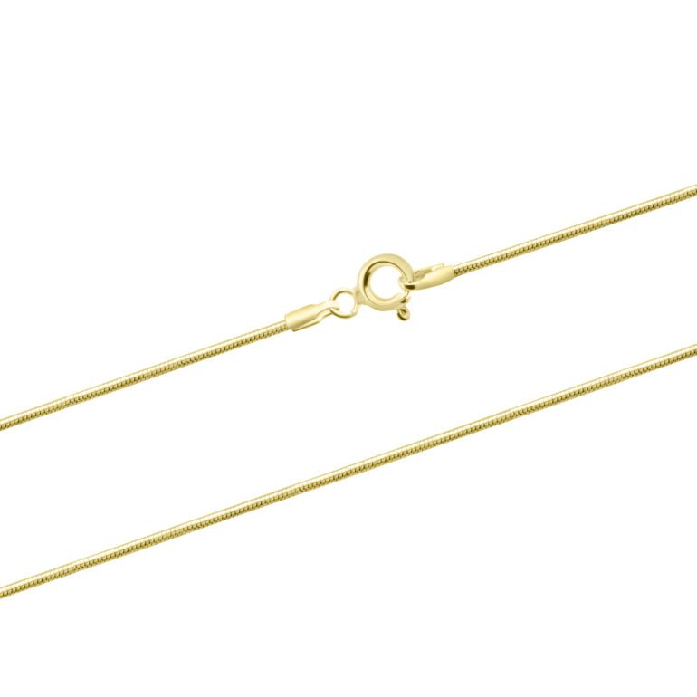 Geltono aukso grandinėlė snake (gyvatėlė)