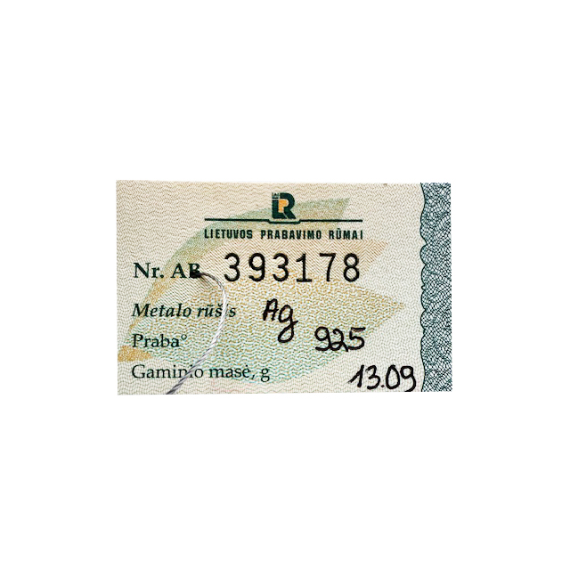 Sidabrinė Apyrankė Su Berilais