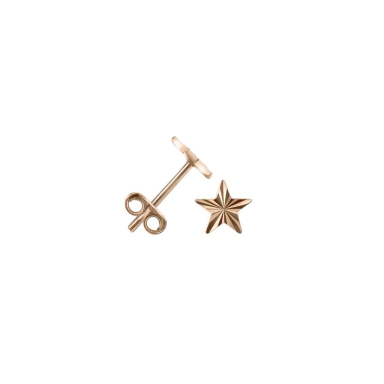 Rose Gold Star Earrings