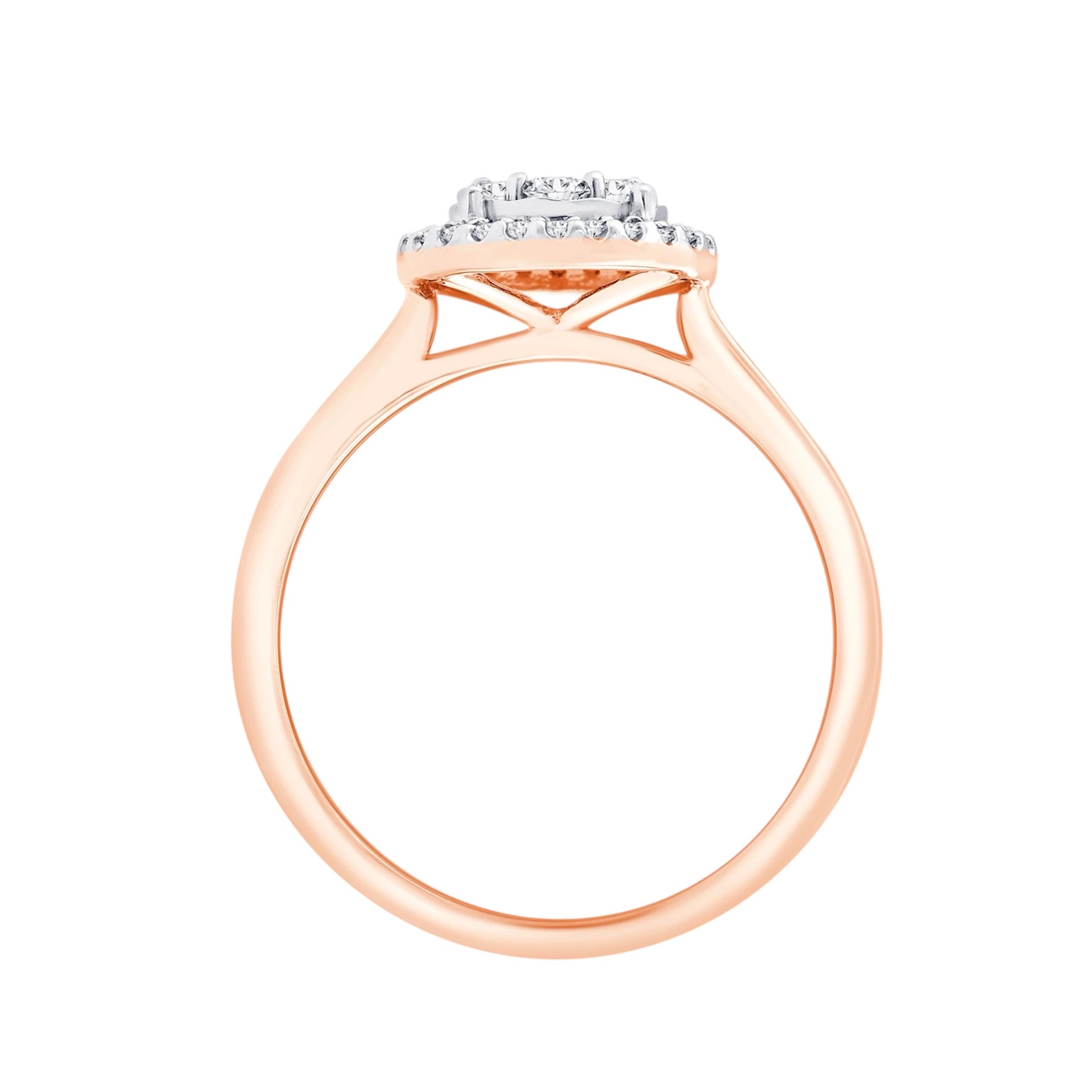 Auksinis žiedas su briliantais