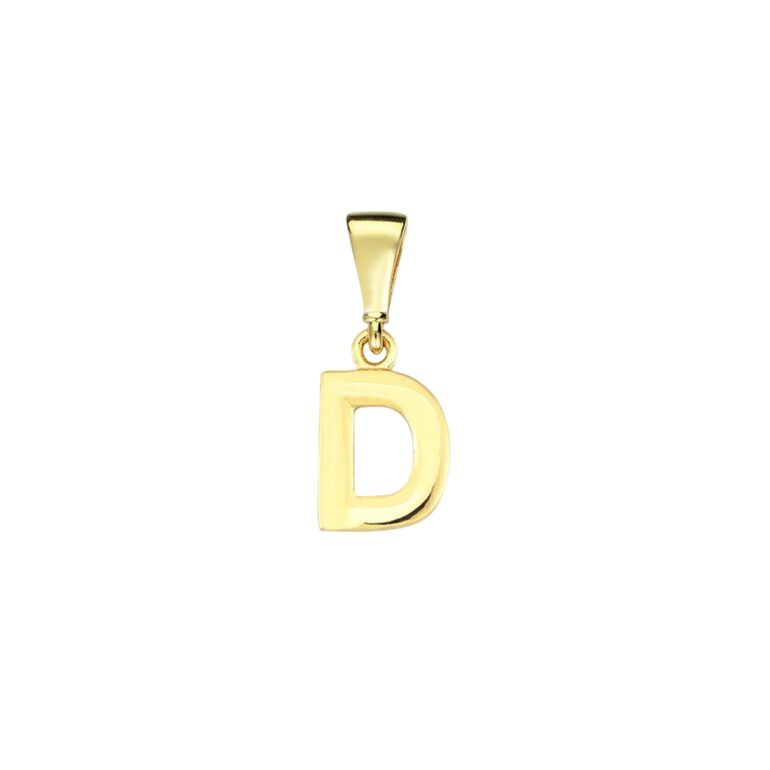 Yellow Gold Pendant - Initial D