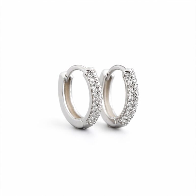 Sidabriniai Auskarai Su Cirkoniais - Rinkutės