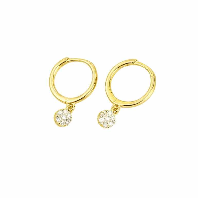 Sterling Silver Earrings With Cubic Zirconia