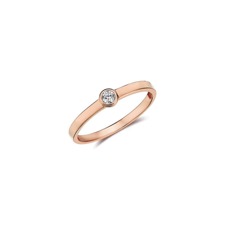 Auksinis žiedas su cirkonio akute