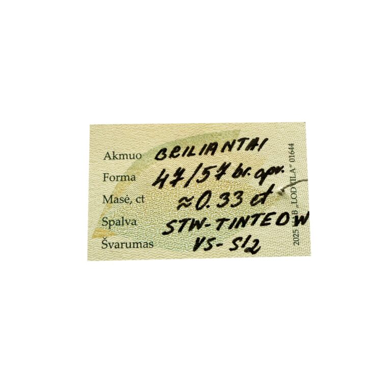 Geltono Aukso Žiedas Su Deimantais