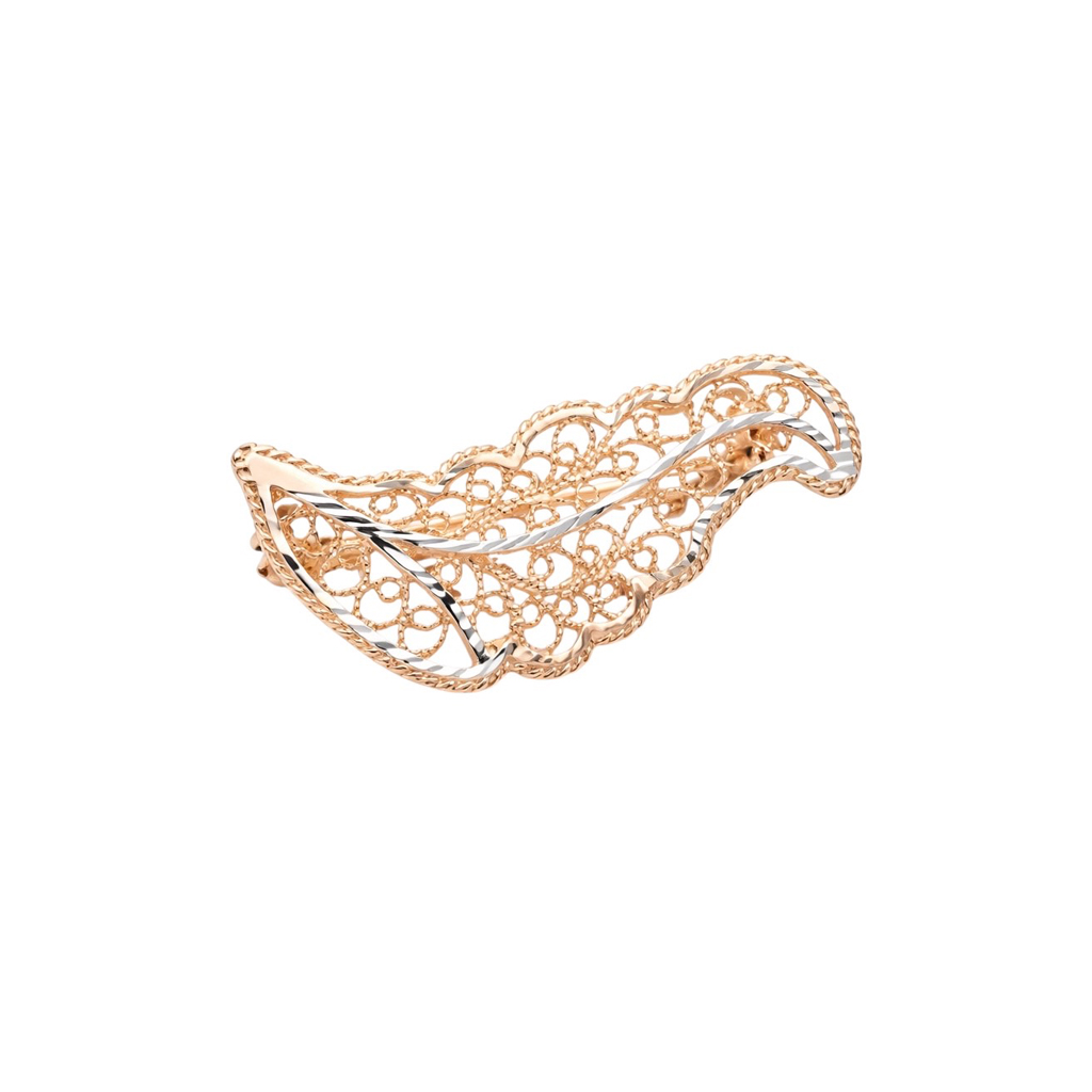 Rose gold brooch