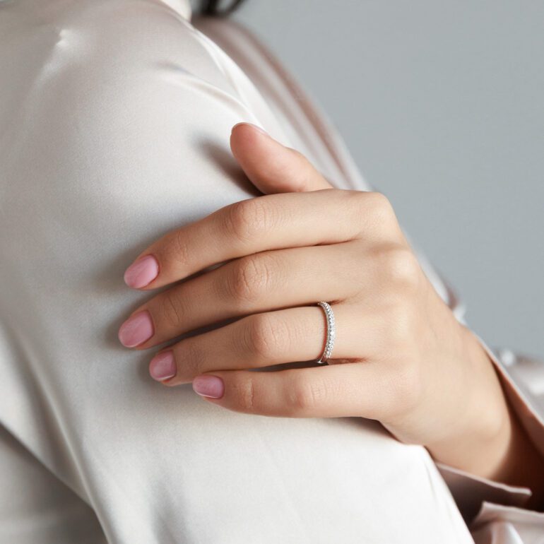 Sidabrinis žiedas su cirkoniais