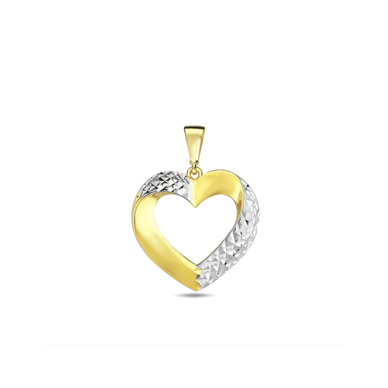 Geltono aukso pakabukas - širdelė