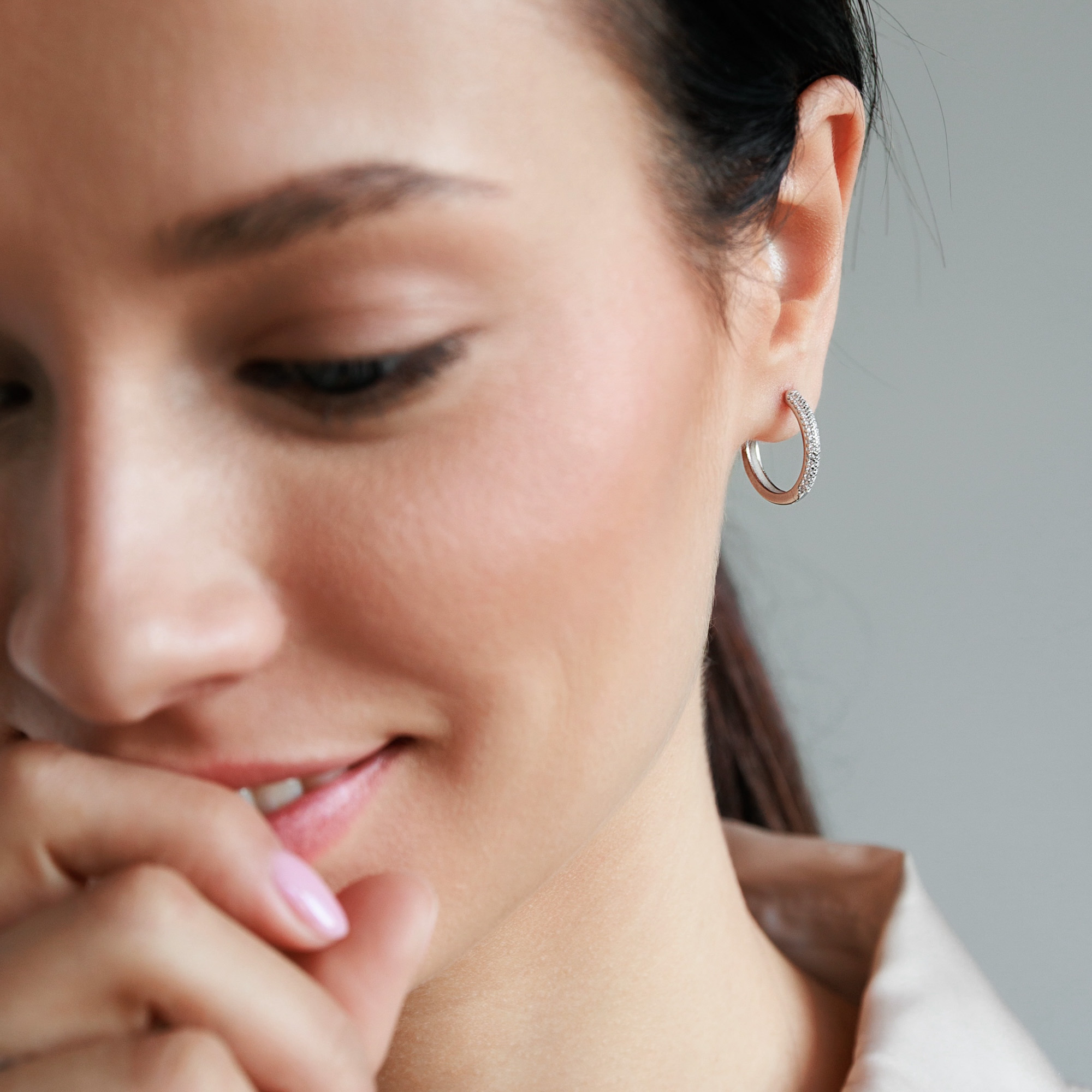 Sidabriniai Auskarai Su Cirkoniais – Rinkutės