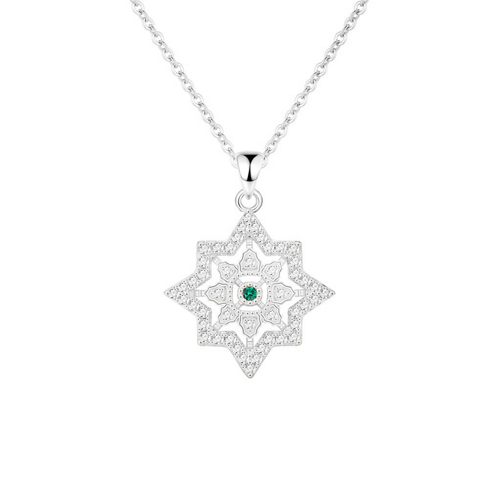 Puošnus sidabrinis vėrinys su cirkoniais