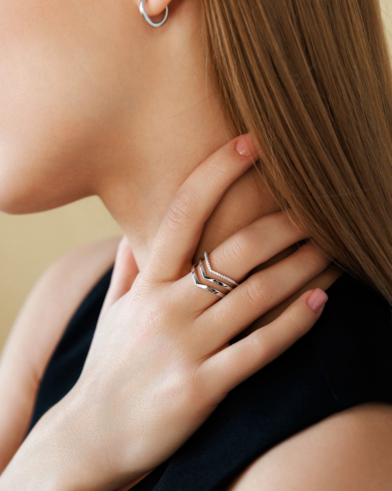 Sidabrinis žiedas su cirkoniais