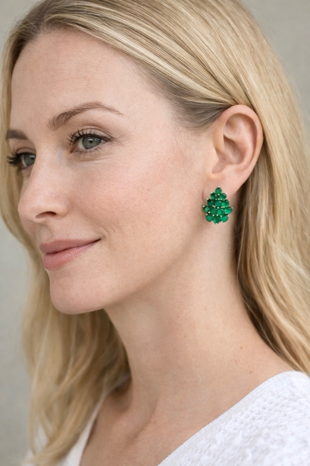 Sidabriniai Auskarai Su Agatu