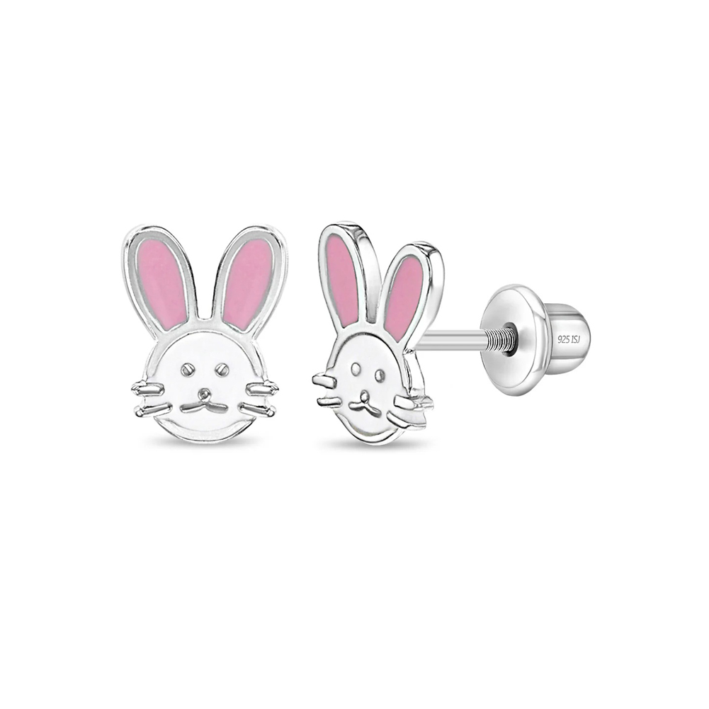 Vaikiški sidabriniai auskarai - Zuikis (Kiškis)