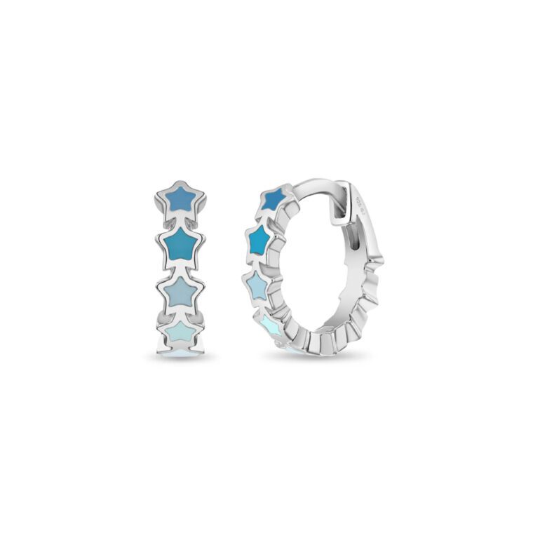 Vaikiškos sidabrinės rinkutės – spalvotos žvaigždutės