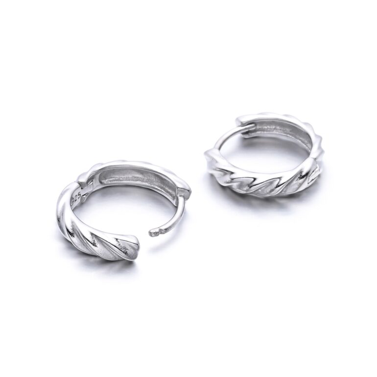 Sterling silver hoop earrings