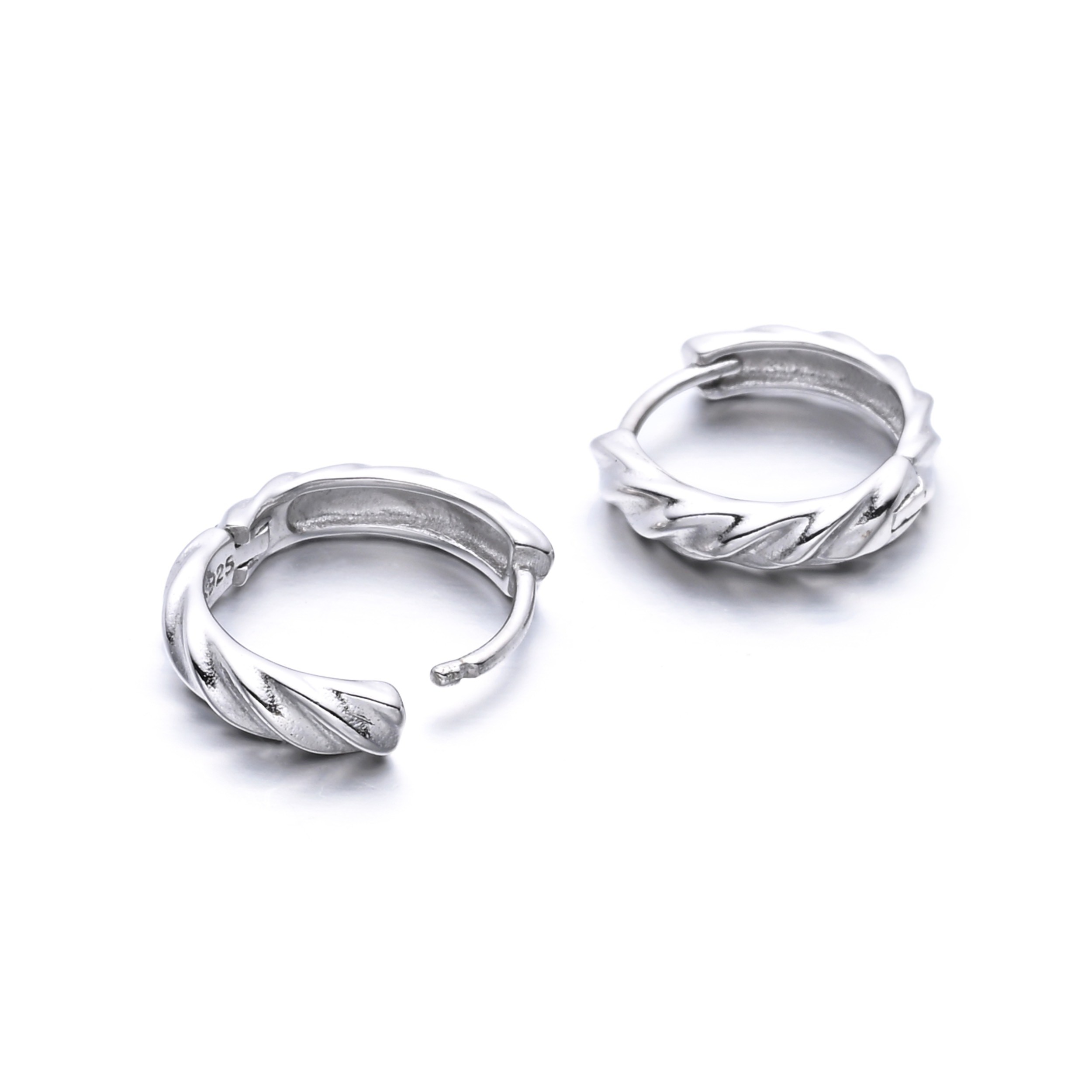 Sterling silver hoop earrings