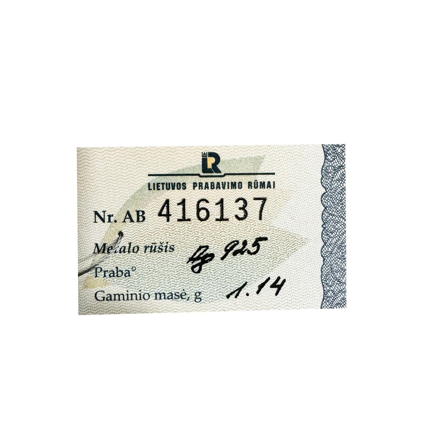 Sterling Silver Pendant With Sapphire