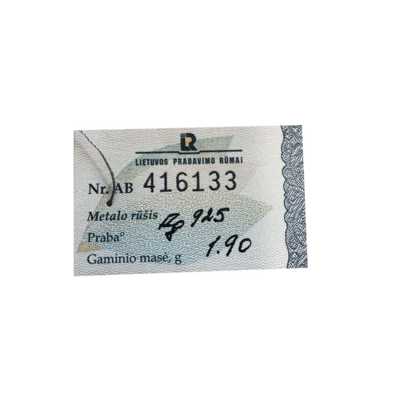 Sidabrinis Žiedas Su Smaragdu