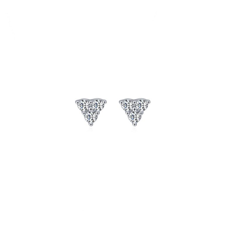 Sterling Silver Earrings With Cubic Zirconia