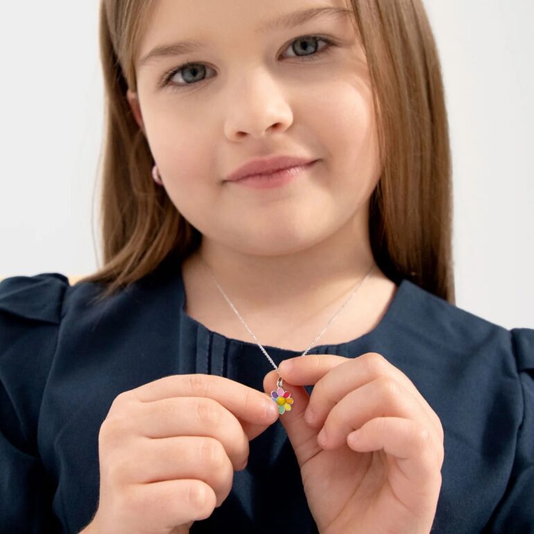 sidabrinis vėrinys - gėlytė