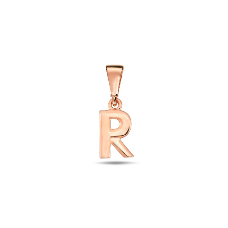 Rose Gold Pendant - Initial R