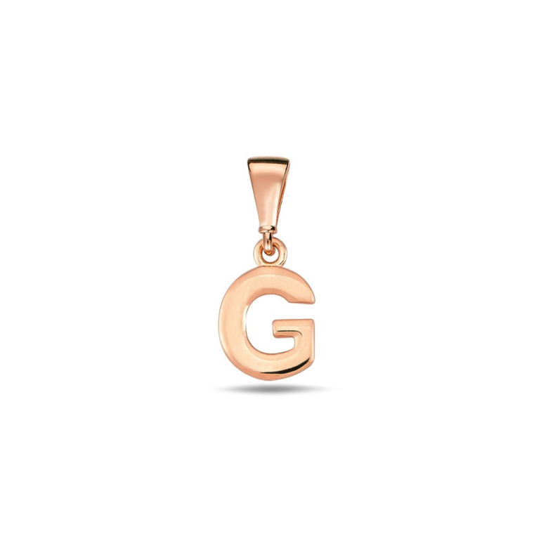 Rose Gold Pendant - Initial G