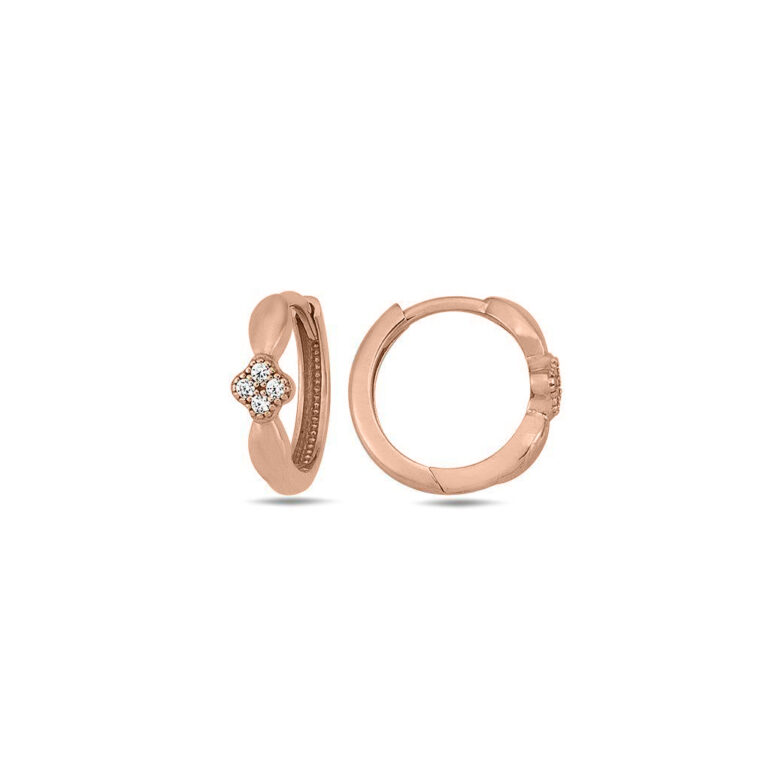 Auksiniai Auskarai Su Cirkoniais - Rinkutės