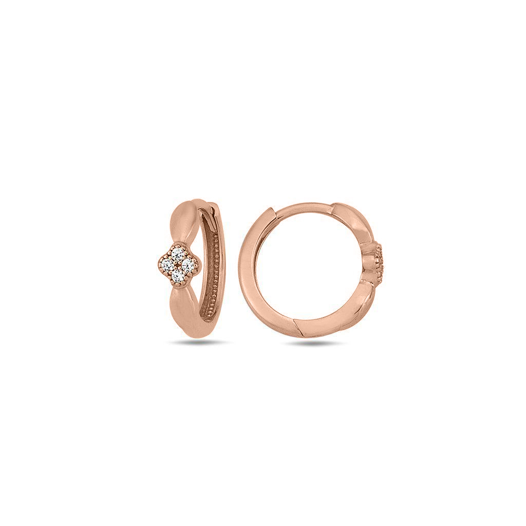 Auksiniai Auskarai Su Cirkoniais - Rinkutės