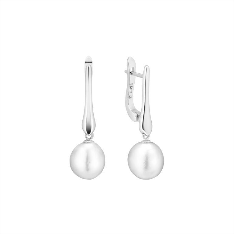Sterling Silver Earrings With Pearls