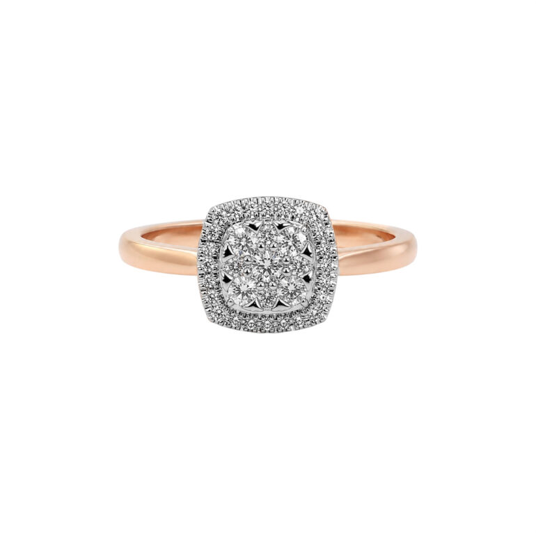 Rose Gold Ring With Diamonds