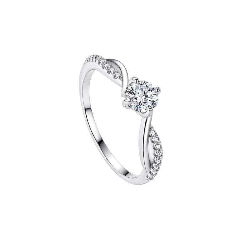 Sterling Silver Ring With Cubic Zirconia