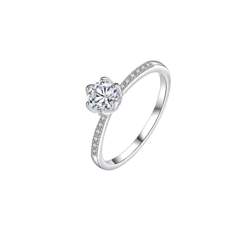 Sterling Silver Ring With Cubic Zirconia