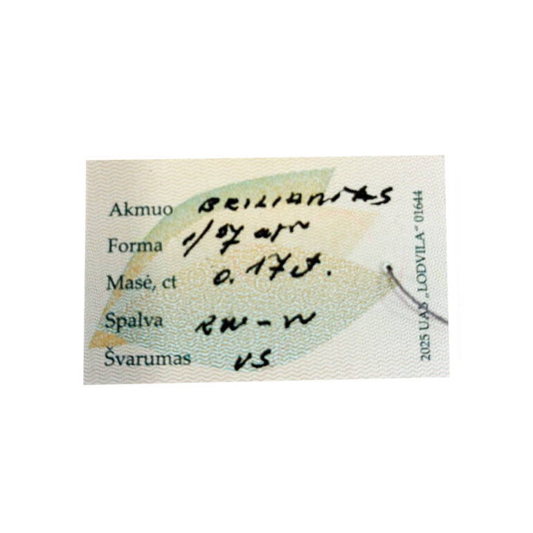 Auksinis Vėrinys Su Deimantu