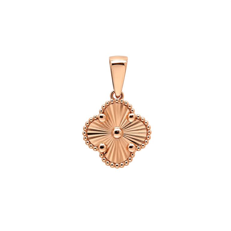 Rose Gold Pendant - Four Leaf Clover