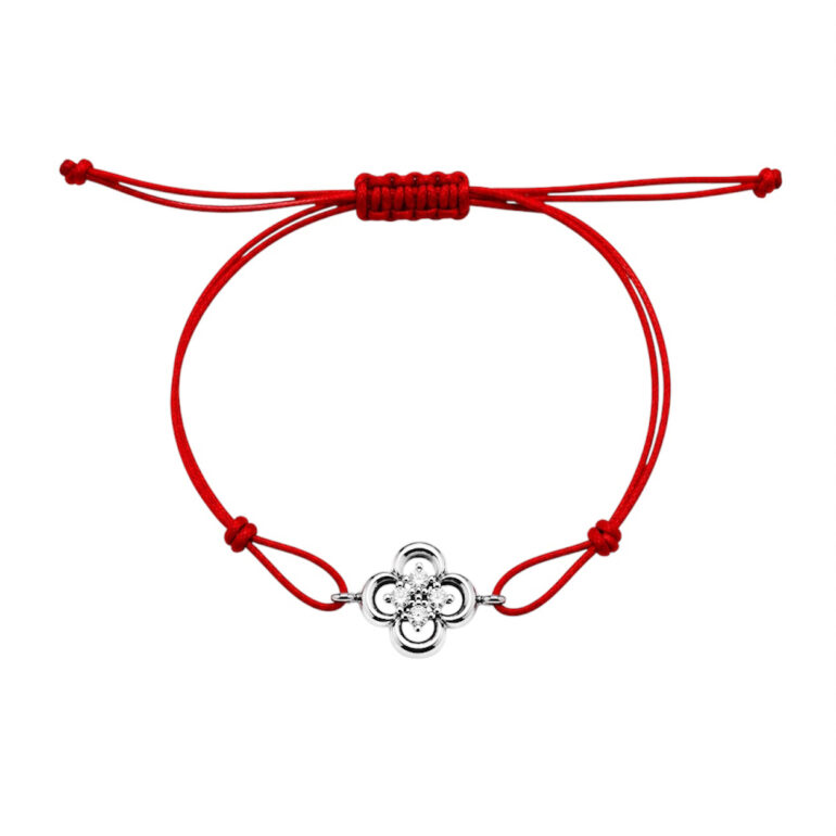 Red String Bracelet With Cubic Zirconia
