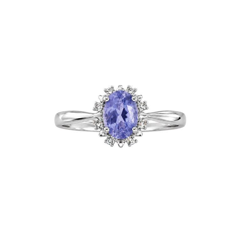 Sterling Silver Ring With Tanzanite