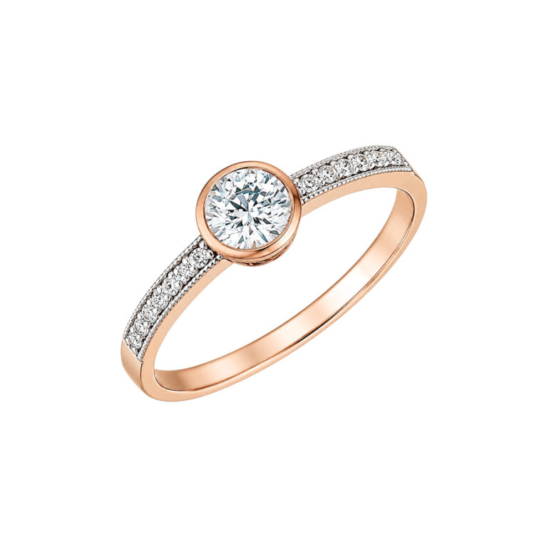 Rose Gold Ring With Cubic Zirconia
