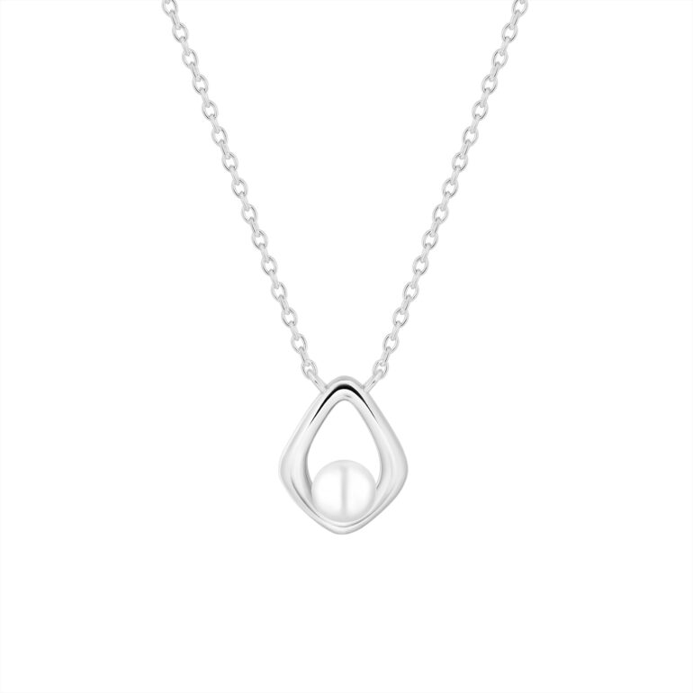 Sterling Silver Necklace With Pearl